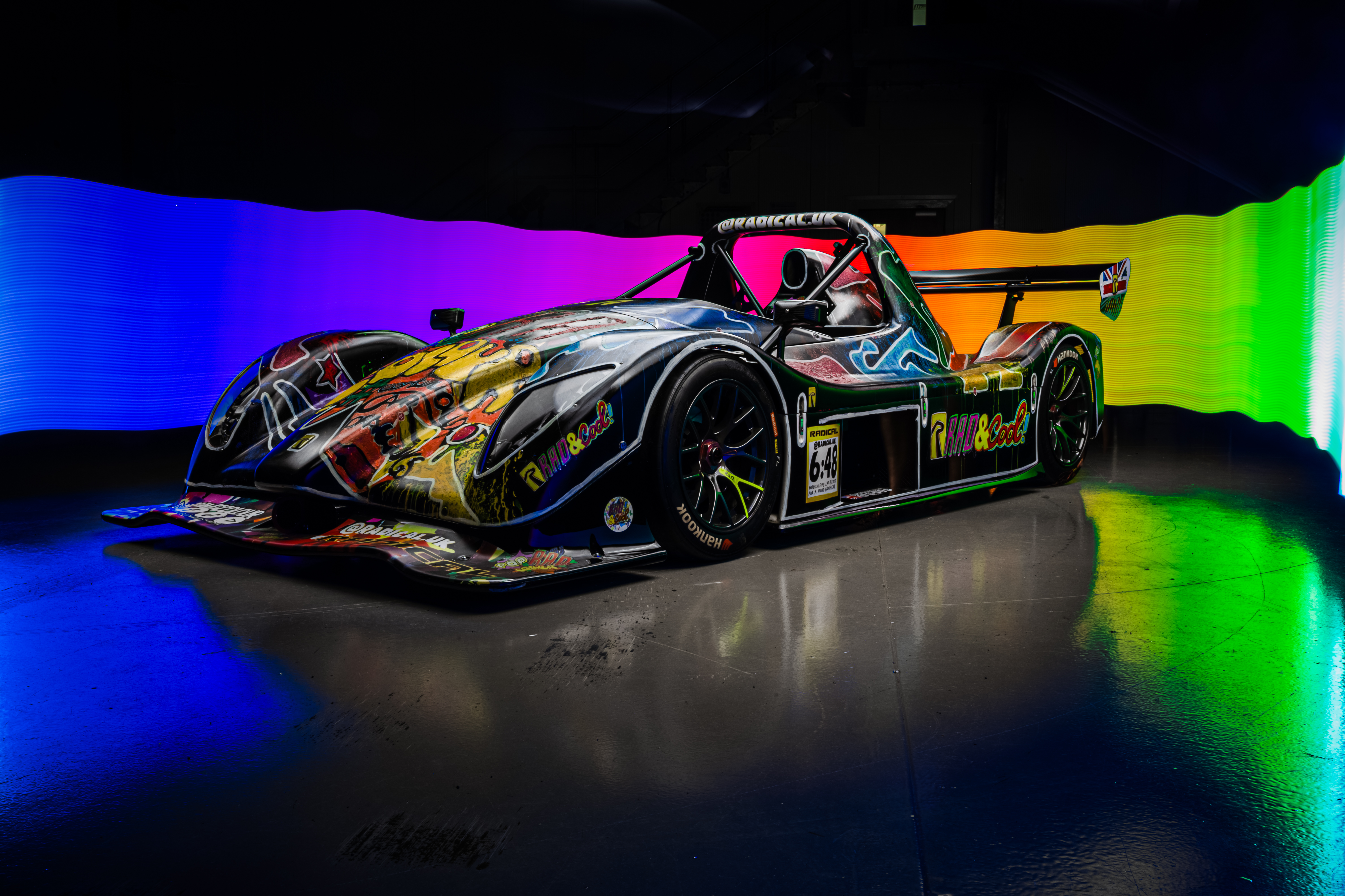 Popbangcolour Art Car to Race at Silverstone